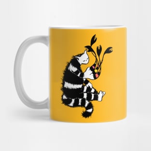 Weird Cat Character With Strange Paw Mug